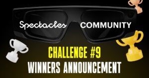 Article "Spectacles Community Challenge #9: Winners Announcement" cover
